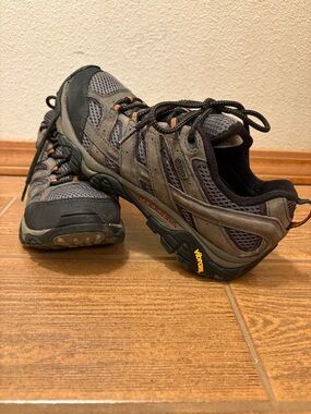 Merrell Brown and Gray Trail Hiking Shoes